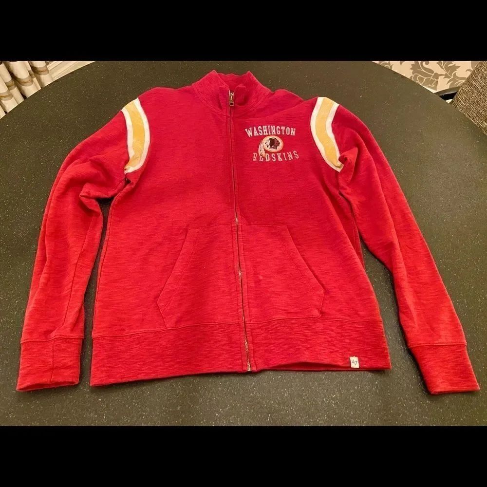 NOS NWT Sz Small Washington Redskins Zip Front Jacket 47 Brand New WithTags
